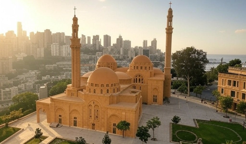 Experience the Spiritual Side of Lebanon at Mohammad Al-Amin Mosque & St. George Maronite Cathedral in Beirut, Lebanon